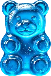DUBI blue gummy bear